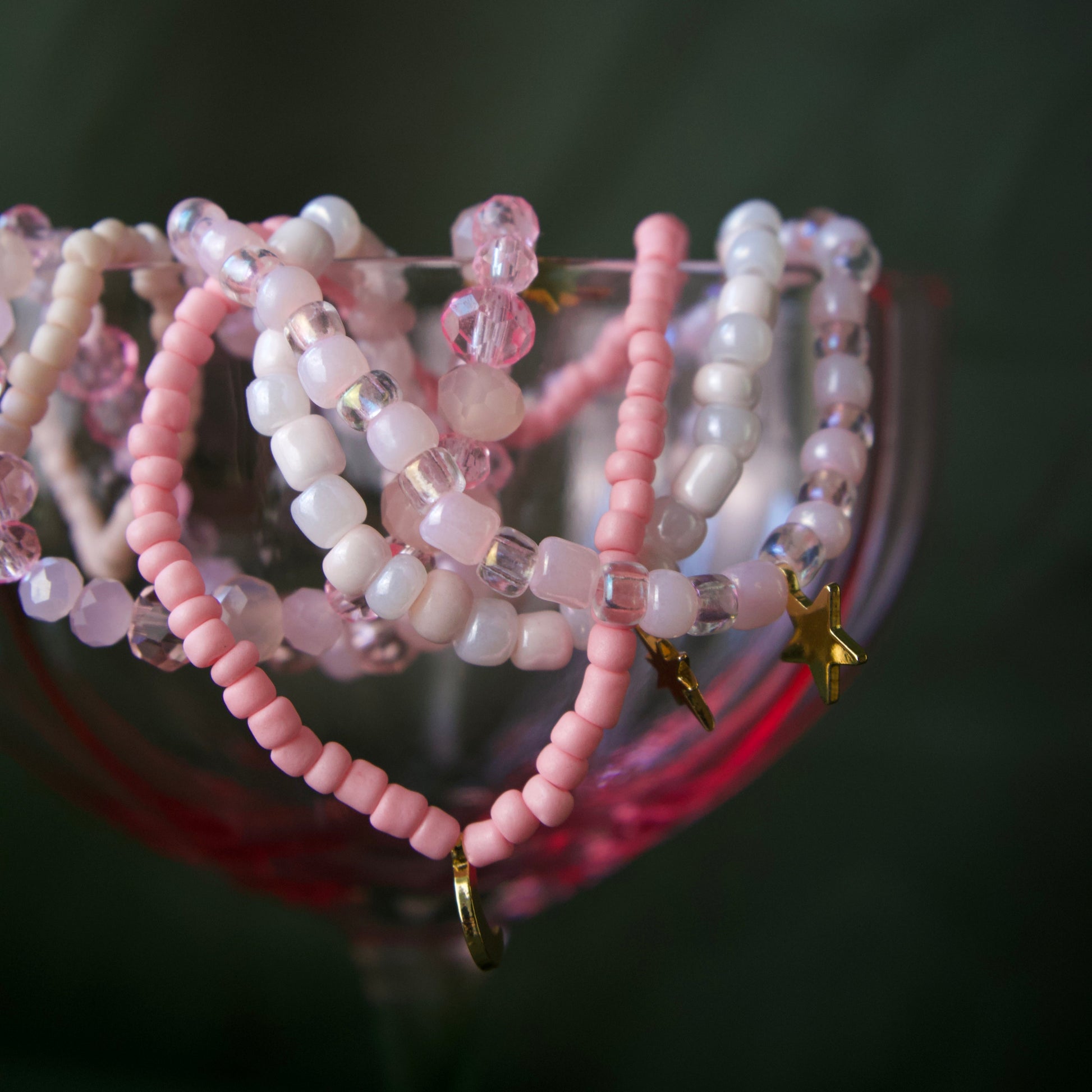 Juno armband rosa
