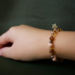 Gaia armband brun