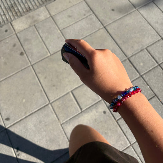 Gaia armband blå