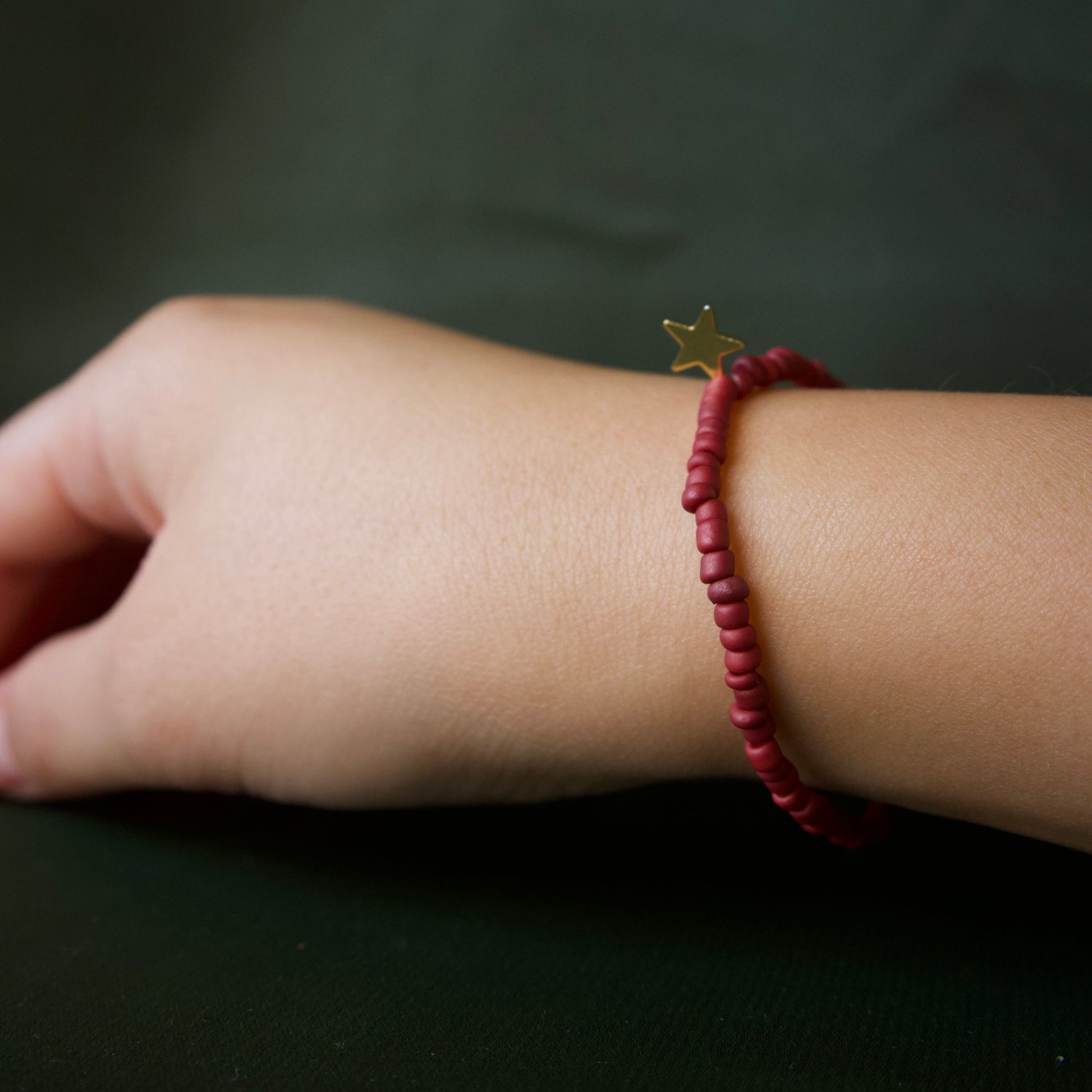 Juno armband burgundy